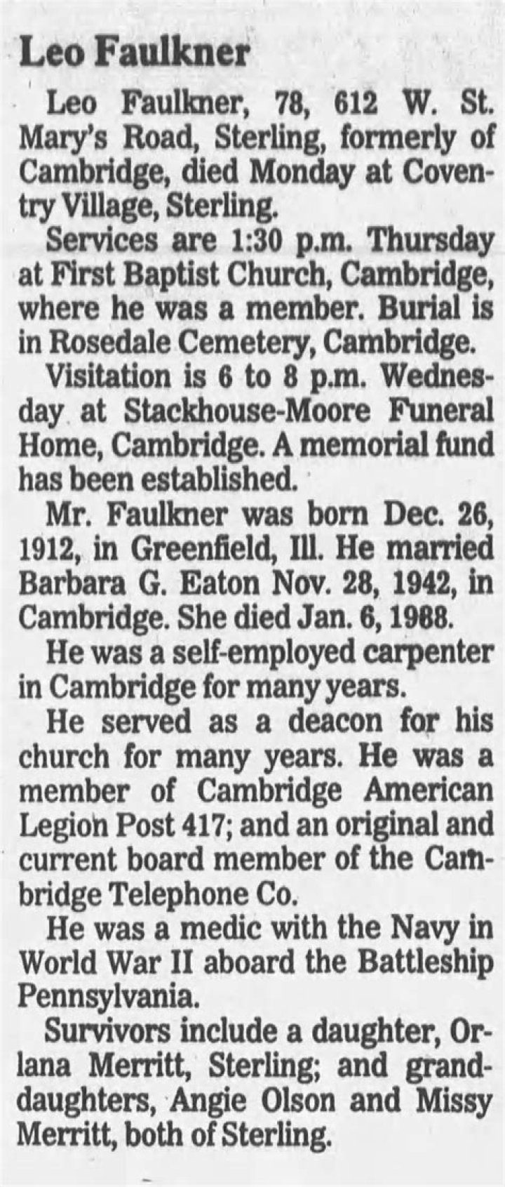 Leo George Faulkner: A Comprehensive Biography and Insights